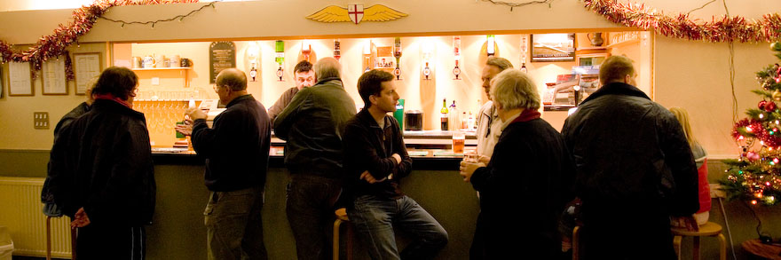 the bar on a quiet night